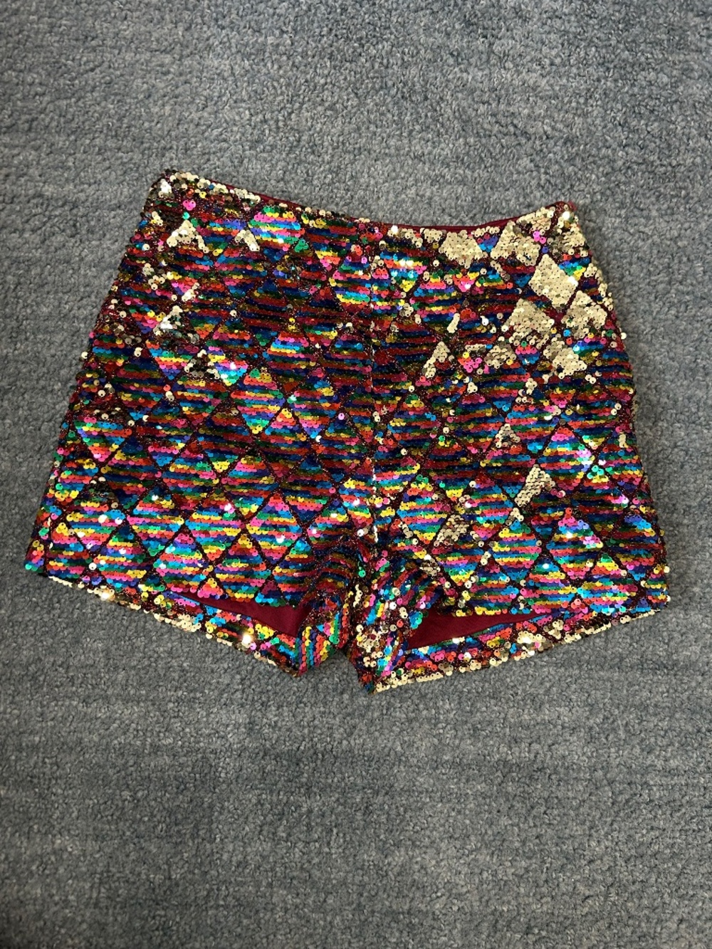 INA Rainbow Sequin Shorts